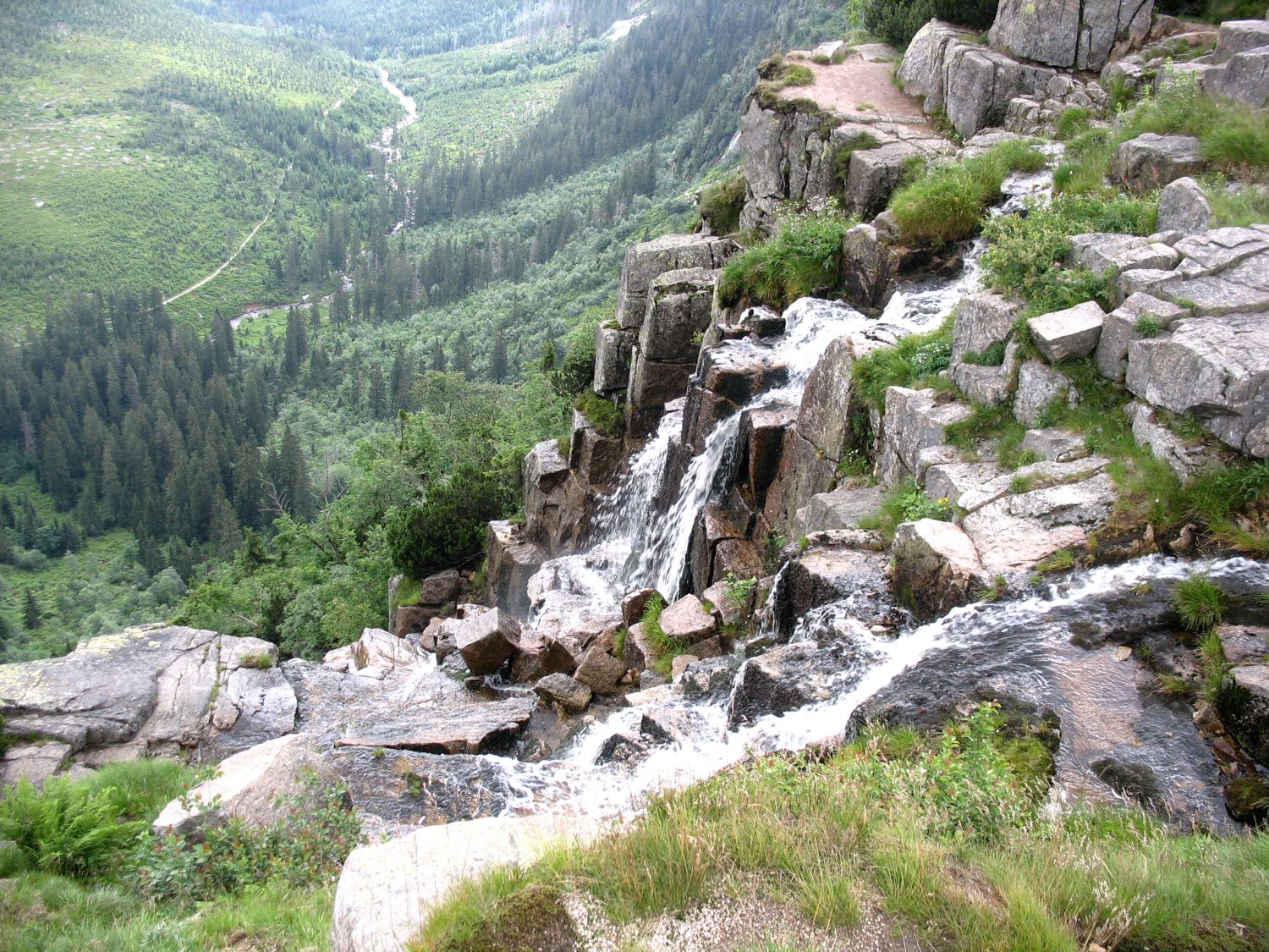 Najwyższy wodospad w dolinie Łaby